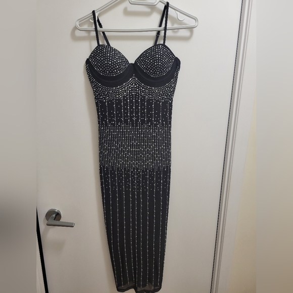 Forever 21 Rhinestone Midi Dress - Picture 2 of 6